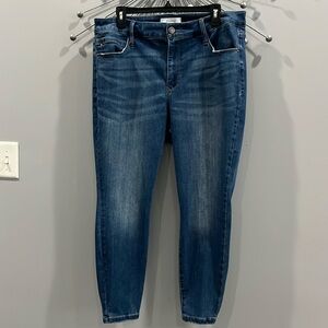 Skinnygirl Women’s High Rise Skinny Ankle Jeans Size 16W